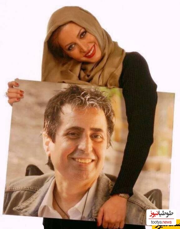 فریبا نادری و همسر مرحومش مسعود رسام 
