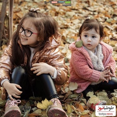 نگاهی به منظره چشم نواز از آفتاب گرفتن نبات،دختر کوچولوی شاهرخ استخری و دوستش در بلژیک/ قرتی خانوم ضدآفتابم میزنه!