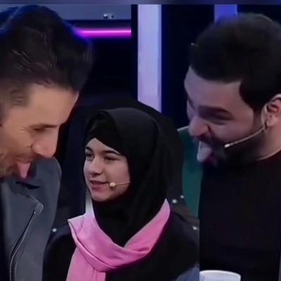 شوخی منشوری احسان علیخانی با امین حیایی؛ این دیگه چه مدل سلام کردنه؟! (فقط آخرش)