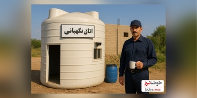 زنگ خلاقیت : ابتکار تحسین برانگیز کشاورز ایرانی در تبدیل منبع آب به اتاق نگهبانی حماسه ای آفرید شاهکار/ این هنره که نزد ایرانیان است