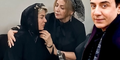 کلیپ کمتر دیده‌شده از لحظه همدلی مهلقا باقری با خواهر عمو پورنگ در مراسم یادبود مادرش