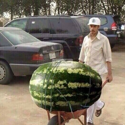 خلاقیت خنده دار هندوانه فروش سمنانی در آستانه شب یلدا حماسه ساز شد/ وقتی بچه رو دو دقیقه میسپری دست باباش😂+عکس