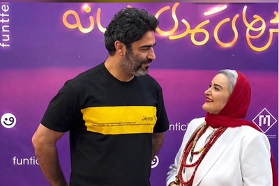 استایل عجیب و البته بامزه نعیمه نظام‌دوست سوژه شد؛ منوچهر هادی یک جمله گفت و همه خندیدند +فیلم