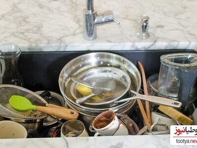 (فیلم) ظرف شستن عجیب با آب کثیف در آشپزخانه یک رستوران جنجال آفرید!