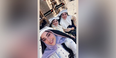 ترلان پروانه مچ گلاره عباسیرو گرفت/ پشت صحنه خنده دار  از بامداد خمار به روایت آباجی جون