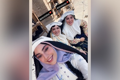 ترلان پروانه مچ گلاره عباسیرو گرفت/ پشت صحنه خنده دار  از بامداد خمار به روایت آباجی جون