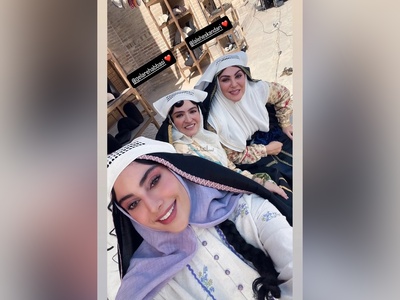 ترلان پروانه مچ گلاره عباسیرو گرفت/ پشت صحنه خنده دار  از بامداد خمار به روایت آباجی جون