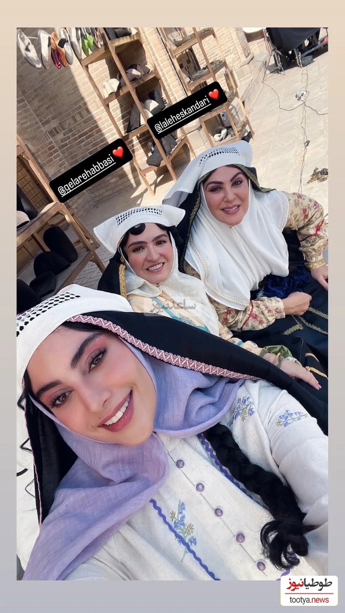 ترلان پروانه مچ گلاره عباسیرو گرفت/ پشت صحنه خنده دار  از بامداد خمار به روایت آباجی جون