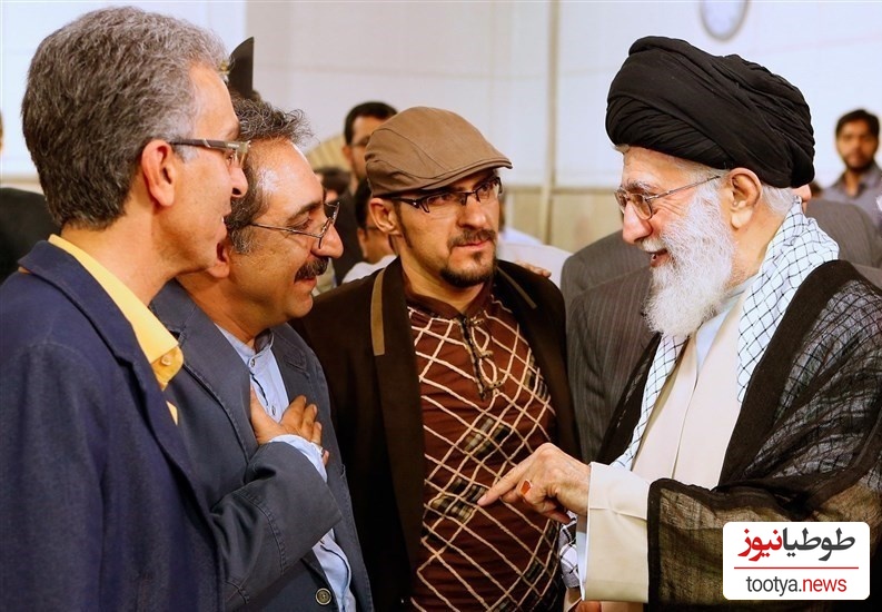 دقایقی همراه با صمیمیت دلنشین رهبر انقلاب با هنرمندان در بیت رهبری؛ از شوخی با کارگردانان سینما و بازیگر سریال بچه مهندس تا گوش دادن به انتقادت کارگردان و تهیه‌کننده سریال لیسانسه‌ها+ویدیو