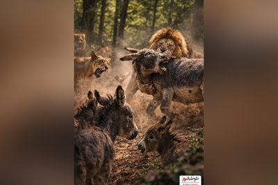 (ویدئو) مستند حیات وحش حیوانات/ راز بقا، این داستان: نبرد نفس‌گیر  اُلاغ بخت برگشته و شیر