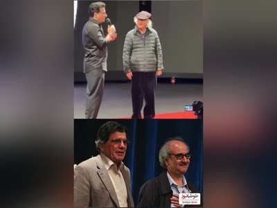 لوح زرین همایون شجریان از دستان استاد شفیعی کدکنی و صحبت های احساسی او: دلم میخواد تو ایران جان بسپارم