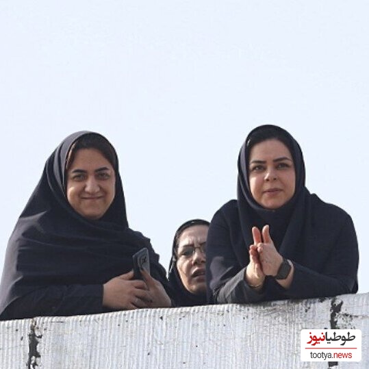 روش خلاقانه زنان ایرانی برای تماشای بازی فوتبال  از خانه‌هایشان