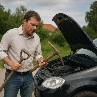 خلاقیت خنده‌دار راننده بی اعصاب MVM در خاموش کردن چراغ چشمک زن حماسه آفرید😂/ طراح تویی داداش بقیه اداتو درمیارن، اصلا هرچی تو بگی