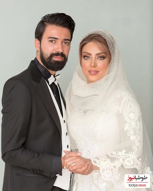 نیلوفر شهیدی و همسرش