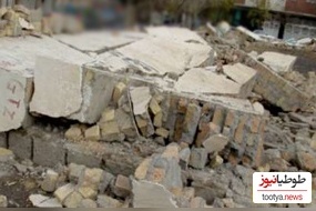 لحظات هولناک فرو ریختن یک ساختمان بر سر یک پیرمرد در ترکیه !+ ویدئو