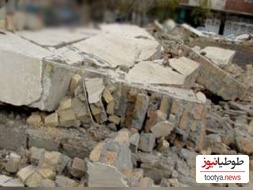 لحظات هولناک فرو ریختن یک ساختمان بر سر یک پیرمرد در ترکیه !+ ویدئو