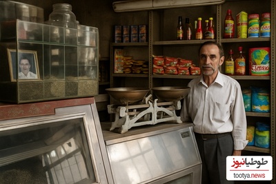 خلاقیت خنده دار بقال همدانی برای متقاعد کردن مشتری در سرمای زمستان کاری کرد کارستون/ بنازم به این ابتکار+عکس