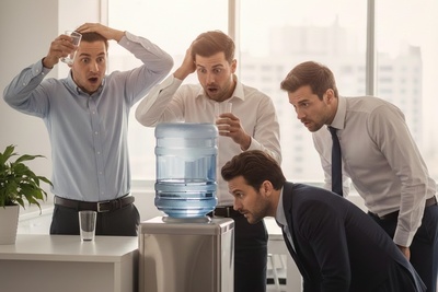 شوکِ کارمندان با دیدنِ آبسردکنِ شرکت در ماه رمضان؛ مدیر چه نقشه‌ای برای روزه‌خوارها کشیده؟+عکس