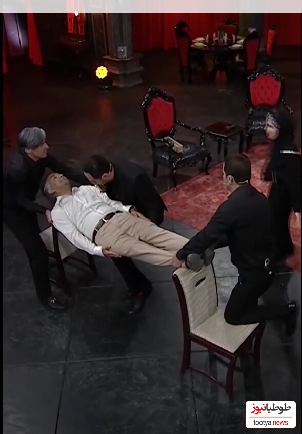 پشت‌صحنه برنامه شعبده‌بازی "عمارت" و صحبتهای مردی که توسط شعبده‌باز "عصر جدید" معلق شده بود+ویدیو