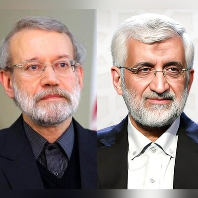 (ویدیو) خوش و بش در گوشی سعید جلیلی و 
 علی لاریجانی در مراسم تنفیذ ریاست جمهوری مسعود پزشکیان