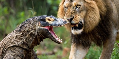 فیلم/ قلعه حیوانات؛ مستند حیات وحش/حمله بی رحمانه اژدهای کومودو وحشی به شیر سلطان جنگل/ در طبیعت هیچ پادشاهی ابدی نیست زهر اژدها، آخرین نفس غرور را برید