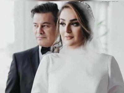 تدارکات جشن عروسی اروپایی پیمان قاسم خانی و همسر جوانش میترا ابراهیمی با دیزاین کیک 3 طبقه، شمع و...