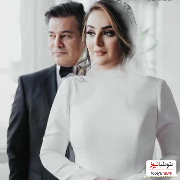 تدارکات جشن عروسی اروپایی پیمان قاسم خانی و همسر جوانش میترا ابراهیمی با دیزاین کیک 3 طبقه، شمع و...