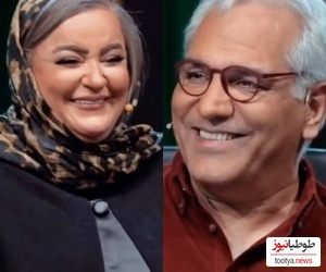 اینو یادتونه؟؛ واکنش باحال ولی پر از ترس مهران مدیری به حرکت پرشیطنت نعیمه نظام‌دوست+ ویدیو