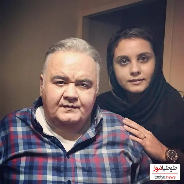 اکبر عبدی و دخترش المیرا