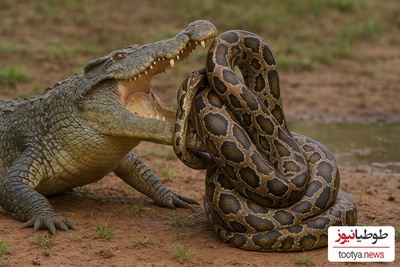 حیات وحش ؛ مستند حیات وحش حیوانات / 
نبرد دیدنی مار پیتون و تمساح در رودخانه