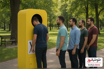 ابتکار منحصربفرد شهرداری در قرار دادن دستگاهی در مکان‌های عمومی برای کوتاه کردن موهای مردم بصورت رایگان و در عرض 3 ثانیه! +فیلم