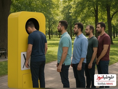 ابتکار منحصربفرد شهرداری در قرار دادن دستگاهی در مکان‌های عمومی برای کوتاه کردن موهای مردم بصورت رایگان و در عرض 3 ثانیه! +فیلم