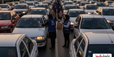 این ویدیو حال‌تان را خوب می‌کند؛ پک‌های افطاری که پلیس برای رانندگان در ترافیک مانده هدیه داد!