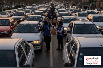 این ویدیو حال‌تان را خوب می‌کند؛ پک‌های افطاری که پلیس برای رانندگان در ترافیک مانده هدیه داد!