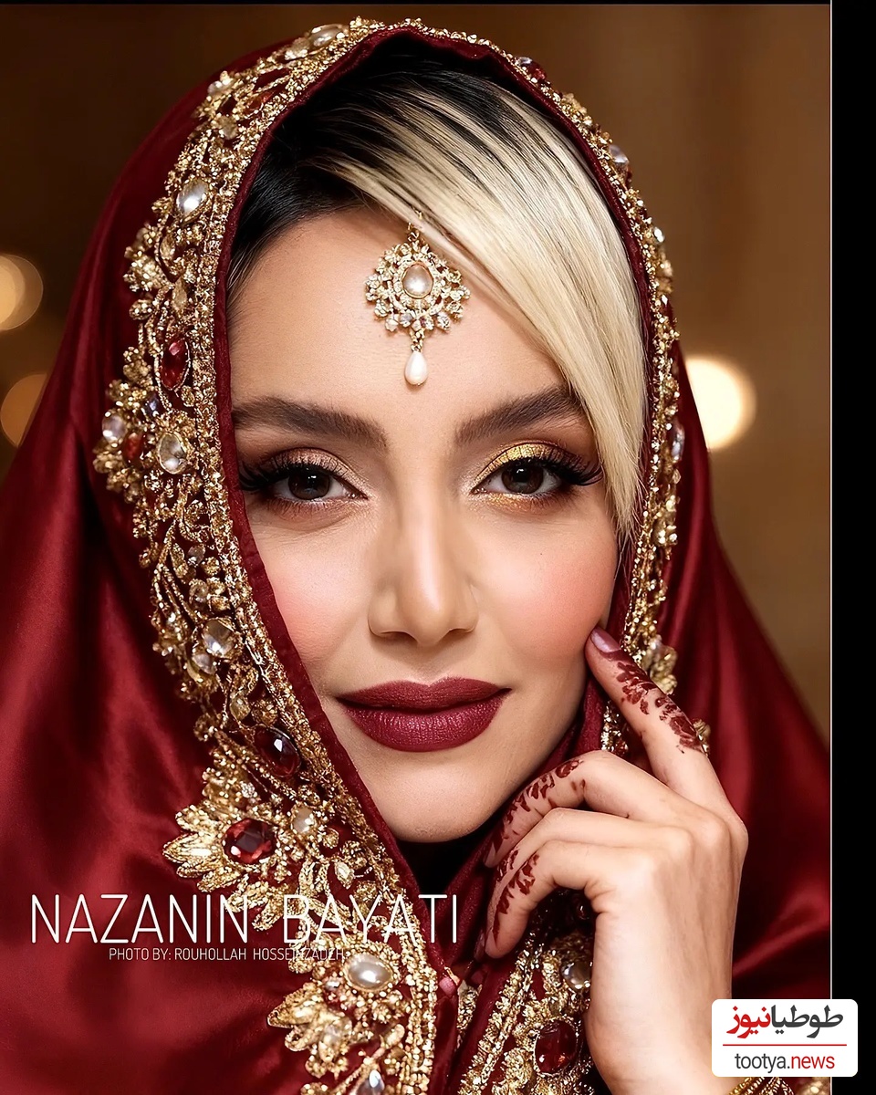 استایل روز: درخشش نازنین بیاتی، ستاره درخشان سریال «تاسیان» با استایل هندی+ تصاویر