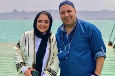 (ویدیو) تخریب و ضایع کردن جنجالی نرگس محمدی توسط همسرش علی اوجی وسط برنامه زنده/ فقط قیافه و نگاه نرگس!