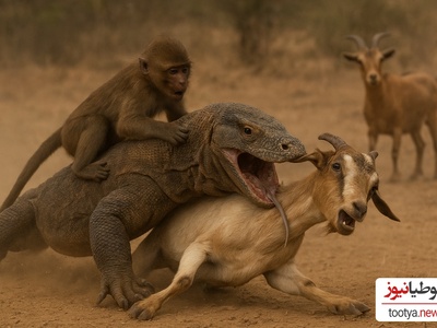 (ویدئو) مستند حیوانات راز بقا؛ جدال هولناک و وحشیانه اژدهای کومودو موذی با شتر، میمون، بز و...
