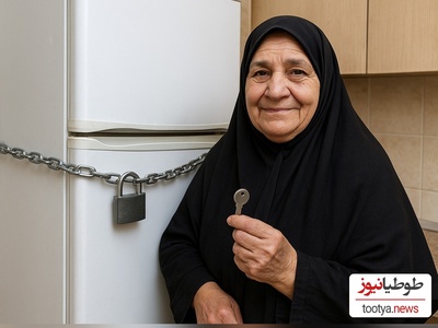 خلاقیت خنده‌دار " مادر ایرانی" در حفظ غذایش از دست بچه‌های شکمو  حماسه آفرید/ مادر است دیگر😂