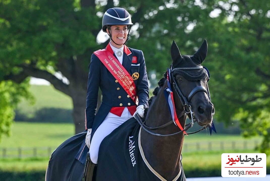 (تصاویر) جشن تعیین جنسیت بچه شارلوت دوژردن، سوارکار بریتانیایی اخراجی از المپیک 2024 به خاطر بد رفتاری با اسب