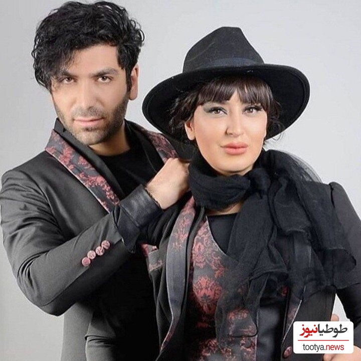 فریبا طالبی و همسرش