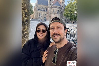 سنگ تمام شاهرخ استخری در تولد همسرش سپیده بزمی‌پور در بلژیک+عکس