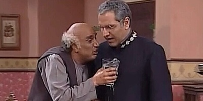 (ویدئو) خنده‌دارترین پشت صحنه سریالهای طنز که تا حالا دیدید با اختلاف همینه ؛ قیافه نصرالله رادش عالیهه😂😂