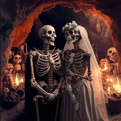 (تصاویر)مراسم ازدواج دو نوزاد که 30 سال پیش مرده اند!/انیمیشن عروس مردگان واقعی شد