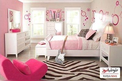 (عکس) جدیدترین ایده های دیزاین اتاق خواب فانتزی مخصوص دختر خانم های باسلیقه