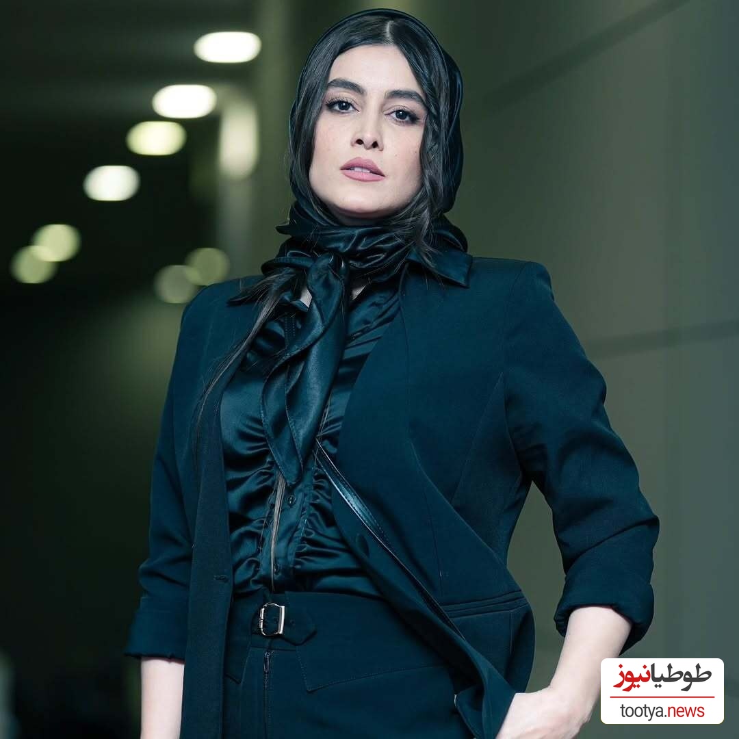 دلبری فهیمه مومنی با مژه های پرپشت و بلندش😍😍