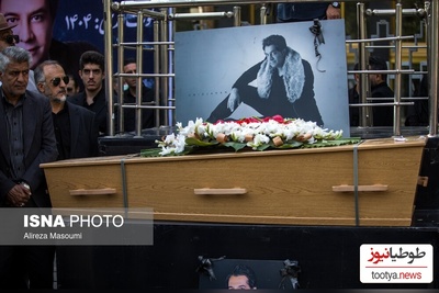 یادی کنیم از حضور احساسی و دلگرم کننده  شهربانو منصوریان،هومن حاجی عبداللهی در مراسم خاکسپاری امید جهان