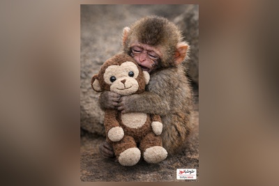 مستندی تلخ از حیات وحش/ میمون کوچولوی یتیمی که تنها دلخوشیش عروسکش شد/ بمیرم برای تنهاییت😥