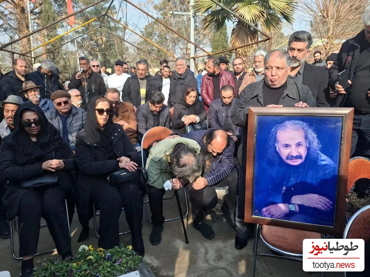 مراسم خاکسپاری سعید پیردوست