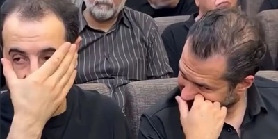 وقتی کنترل خنده در بدترین جای ممکن از دست می‌رود؛ سوتی عجیب سیاوش خیرابی و ایمان صفا در مراسم ترحیم