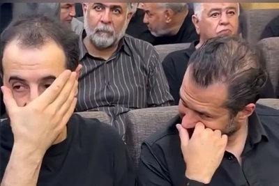 وقتی کنترل خنده در بدترین جای ممکن از دست می‌رود؛ سوتی عجیب سیاوش خیرابی و ایمان صفا در مراسم ترحیم